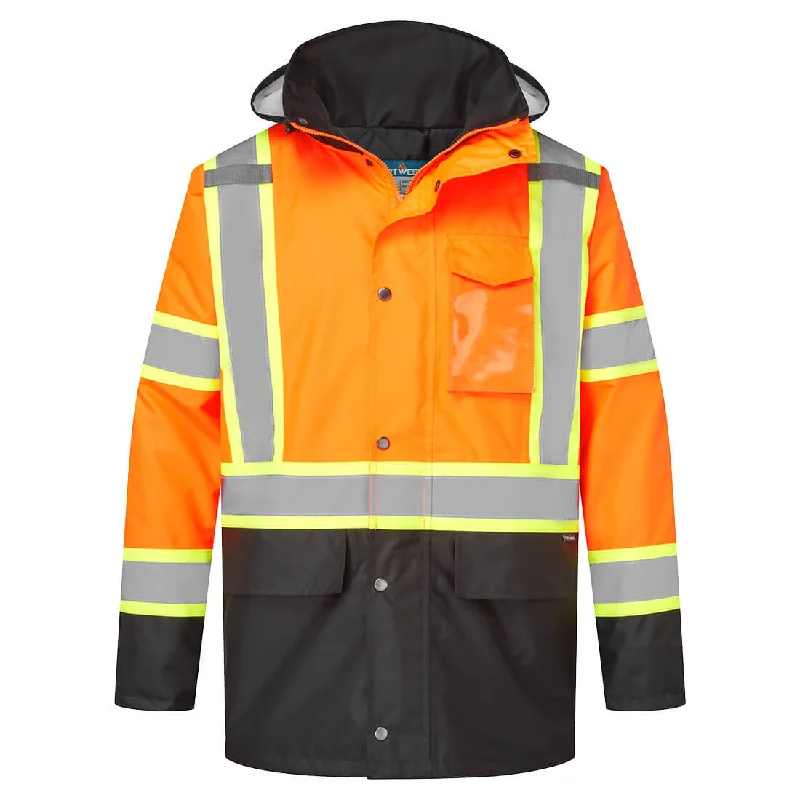 Hi-Vis X Back Contrast Tape Winter Jacket