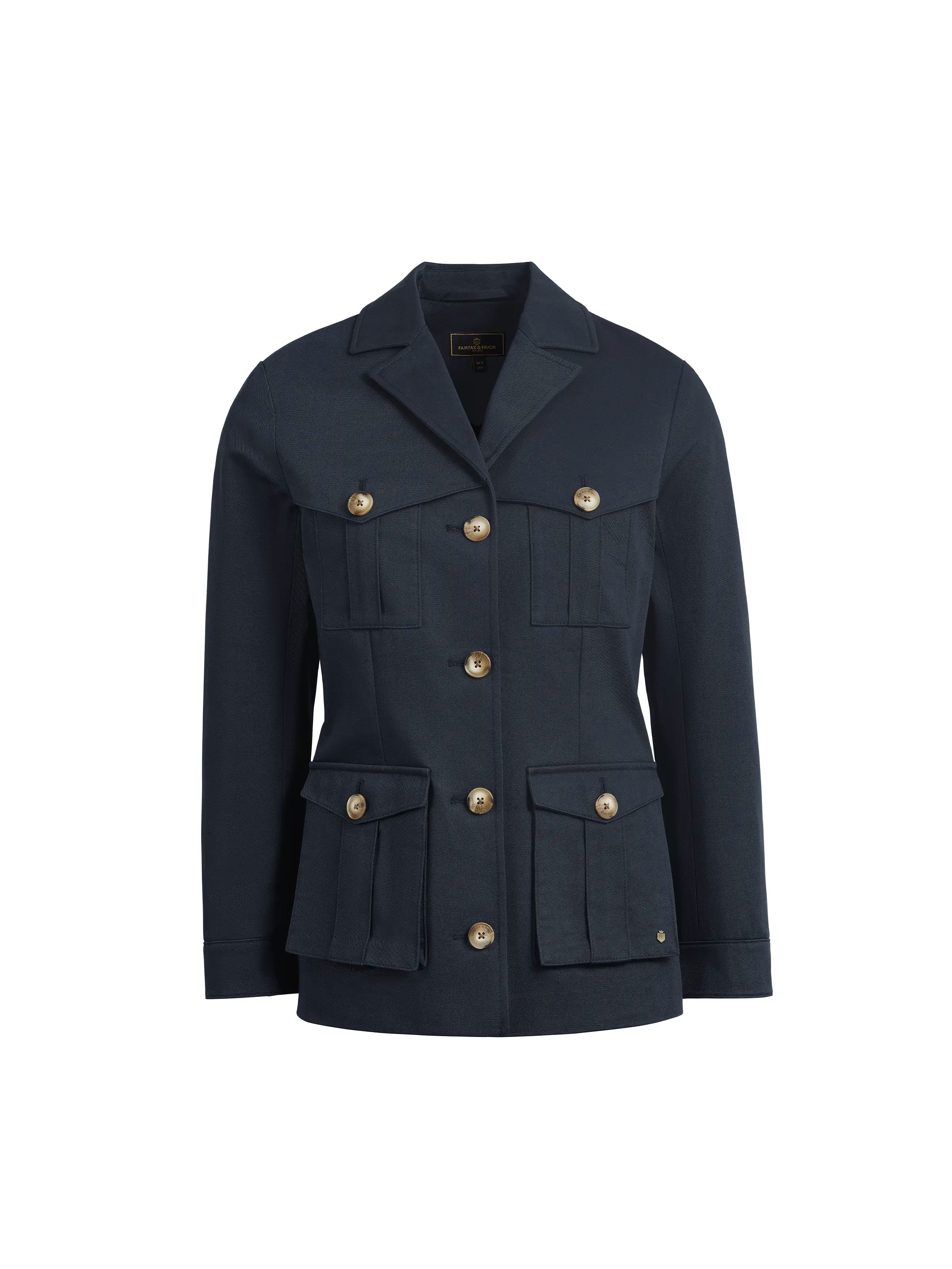 Savannah Safari Jacket - Navy Cotton Drill