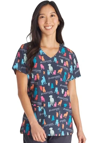 Tooniforms Women Scrubs Top V-Neck TF614