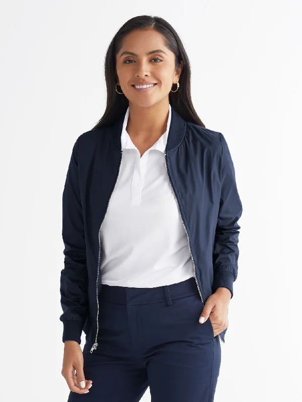 Ladies' Bomber Jacket - Navy