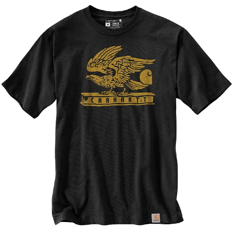 Carhartt Men's 106152 Loose Fit Heavyweight Short-Sleeve Eagle Graphic T-Shirt - X-Large - Black