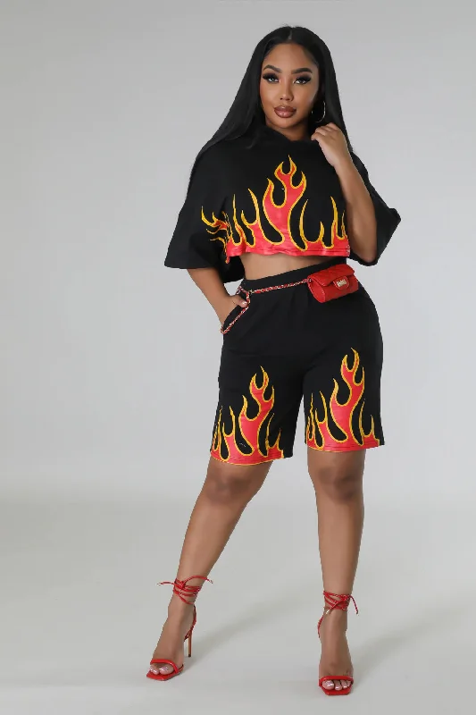 Fuego Fire Short Set