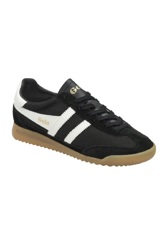 Gola Tornado Sneakers for Women in Black/Off White | CLB623-BLACK/WHITE