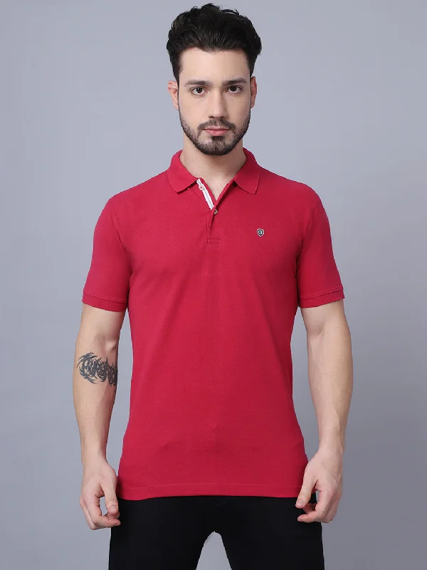 Mens Dark Pink T-Shirt