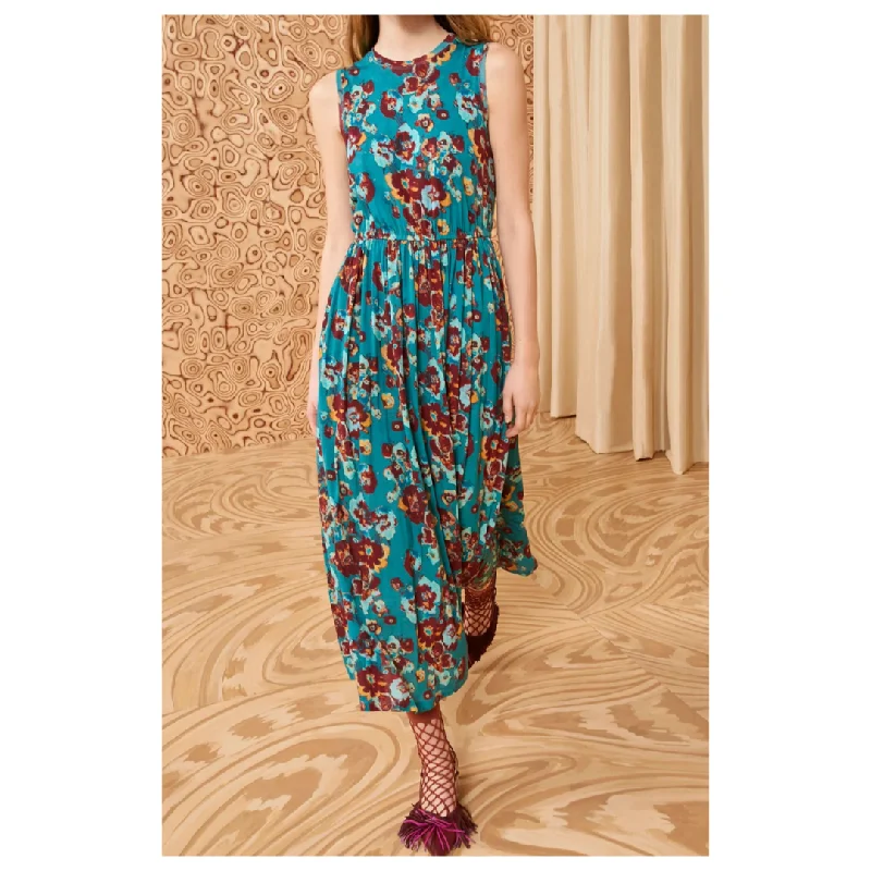 Irina Dress in Jade Floral