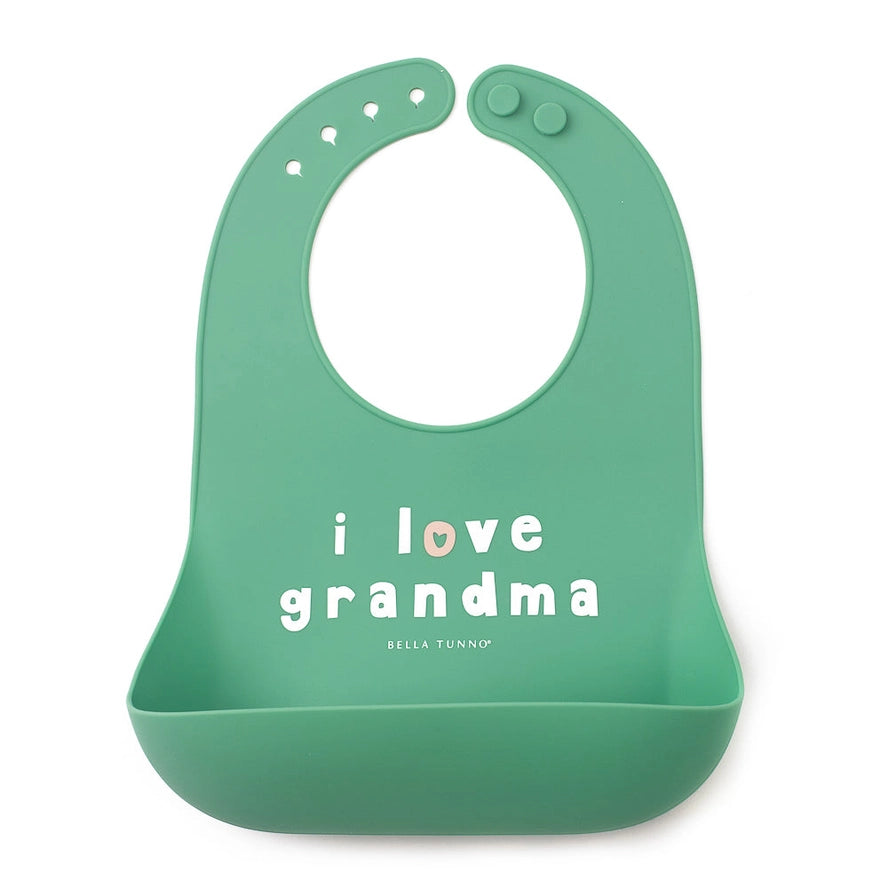 I Love Grandma Bib