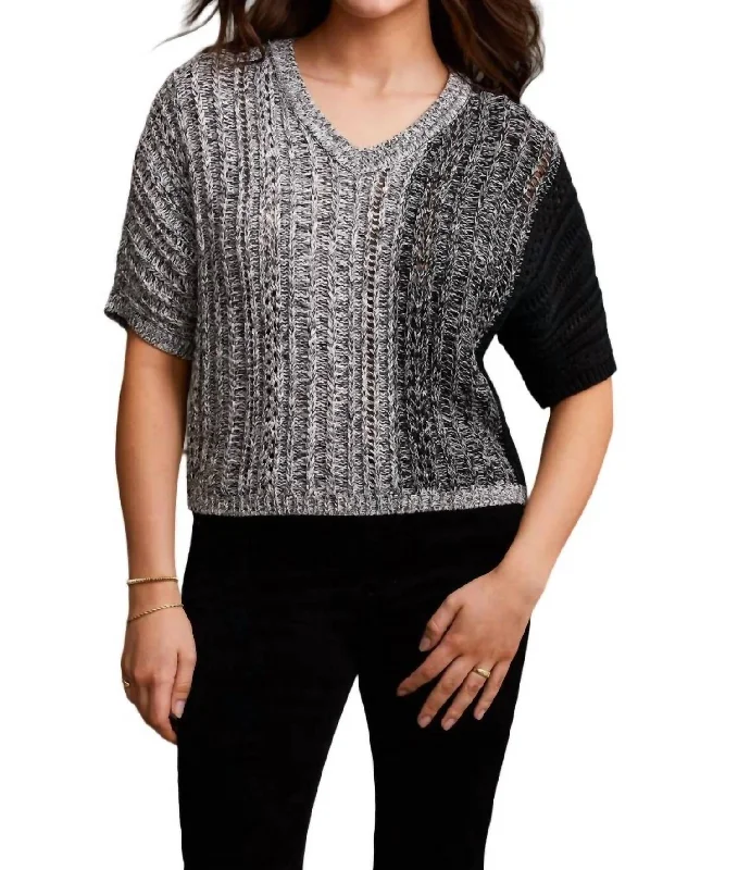 Dolman Loose Fit Sweater In Black