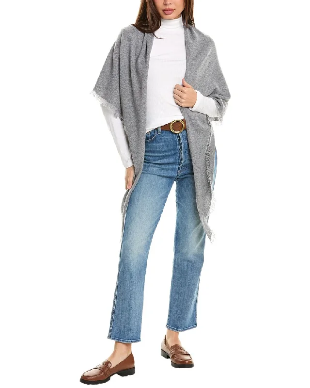 Forte Cashmere Fringe Cashmere Triangle Wrap