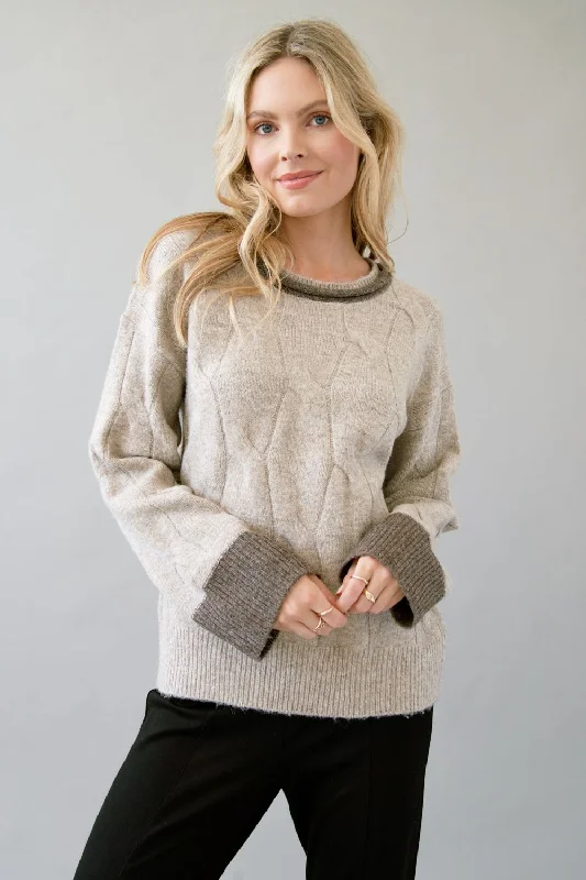 Contrast Pullover