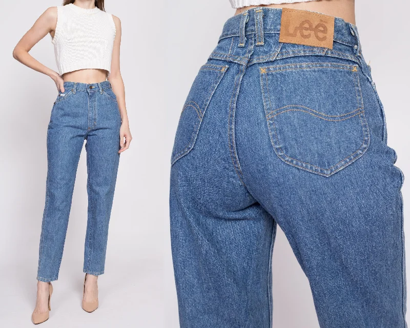 80s Lee Riders High Waisted Mom Jeans - Small, 26"