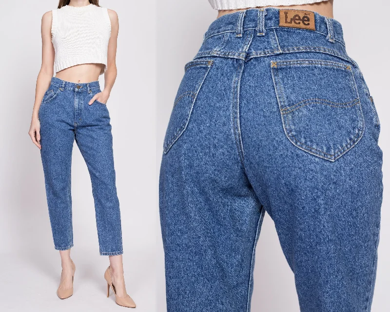 80s Lee Riders High Waisted Stonewash Mom Jeans - Small to Petite Medium, 27"