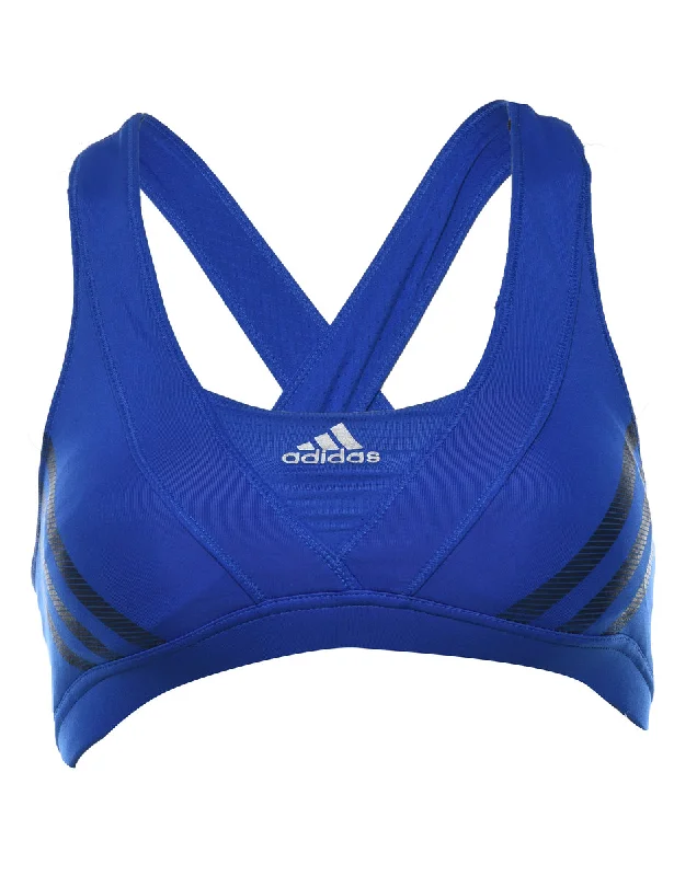 Adidas Blue Sports Bra - S