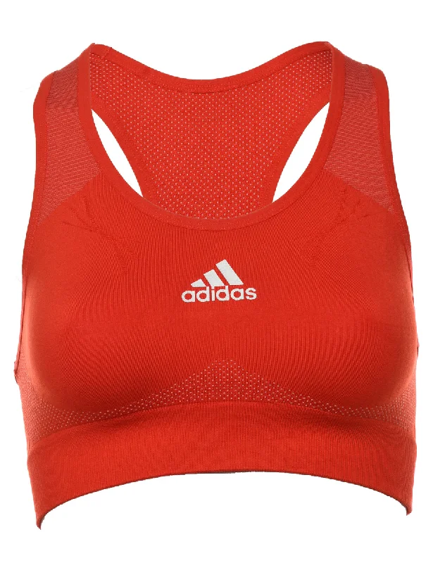 Adidas Red Sports Bra - S