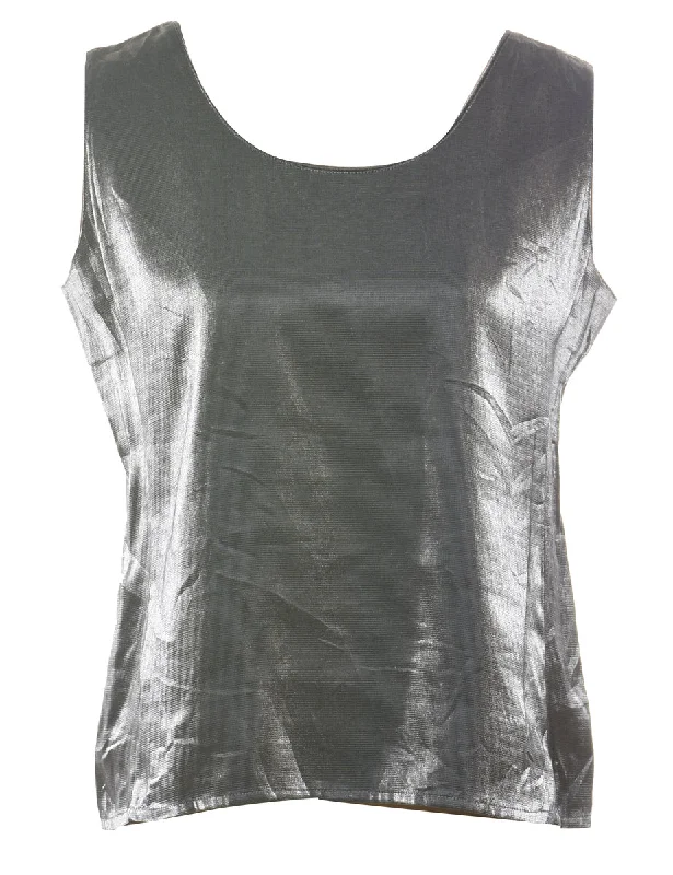 Grey Evening Top - M