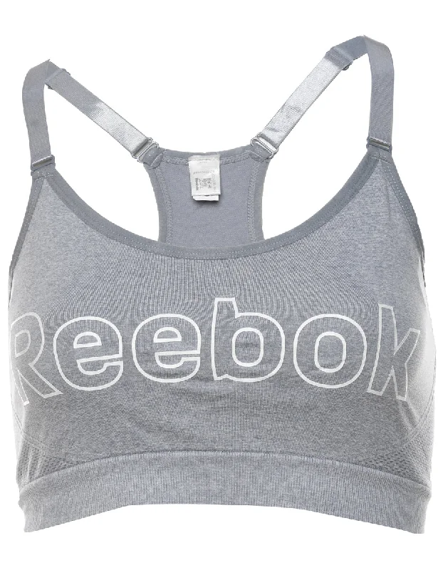 Grey Reebok Sports Bra - S