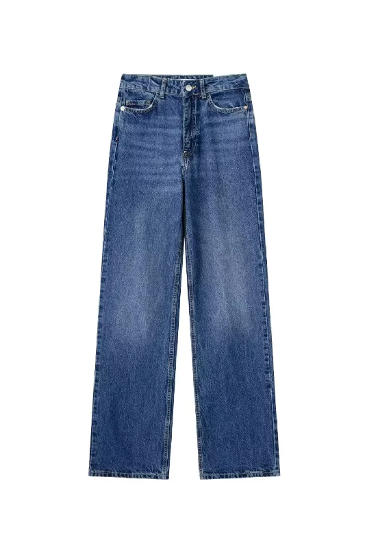 'Isabelle' High-waisted Straight Denim Jeans (2 Colors)