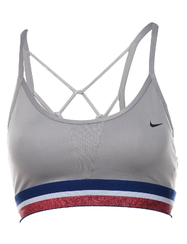 Nike Grey Sports Bra - S