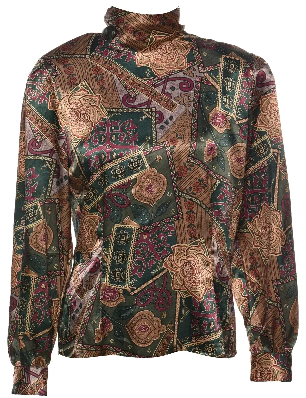 Patterned Blouse - M