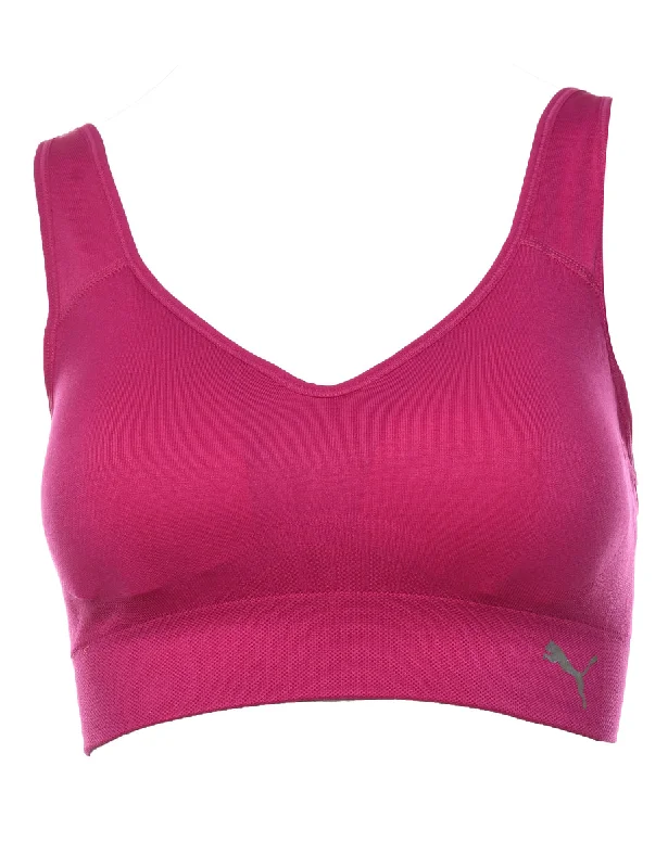 Puma Magenta Sports Bra - M