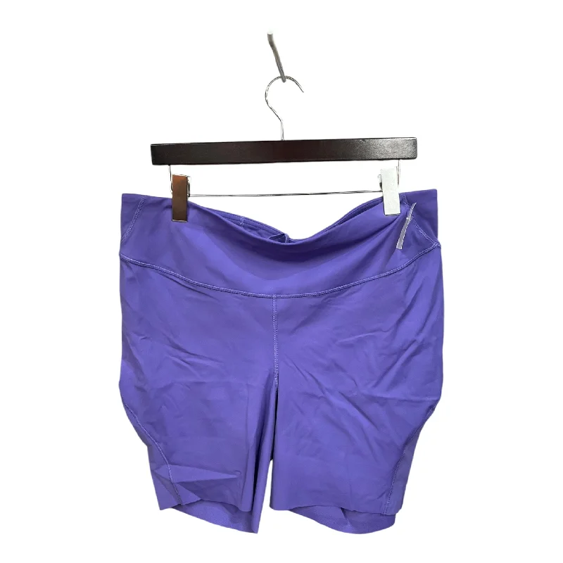 Athletic Shorts By Lululemon In Purple, Size: 1x