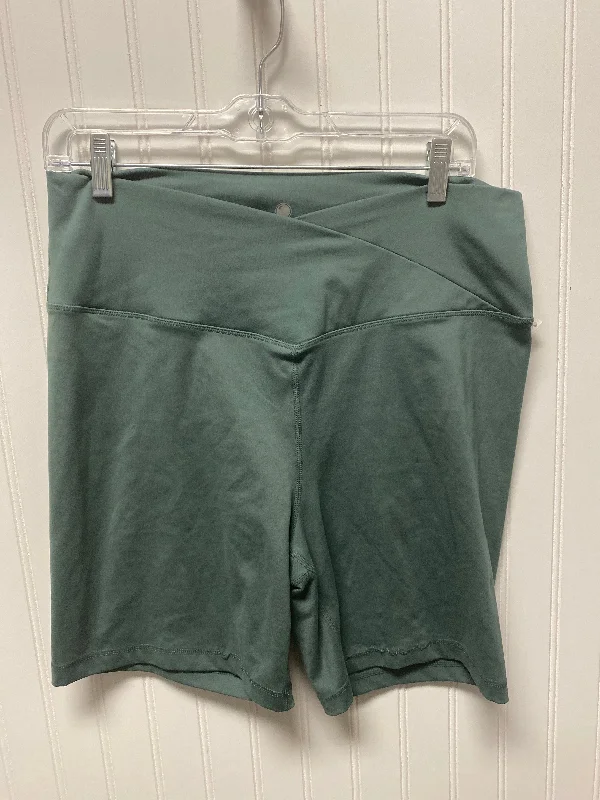 Athletic Shorts By Yogalicious In Green, Size: 1x