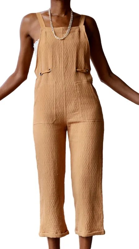 Light And Lux Jumpsuit In Mustard