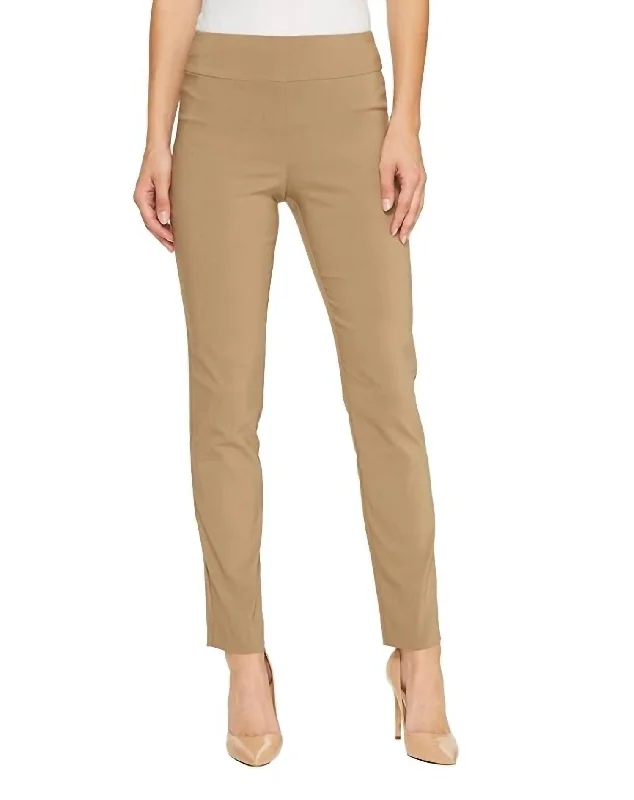 Pull On Pant In Taupe