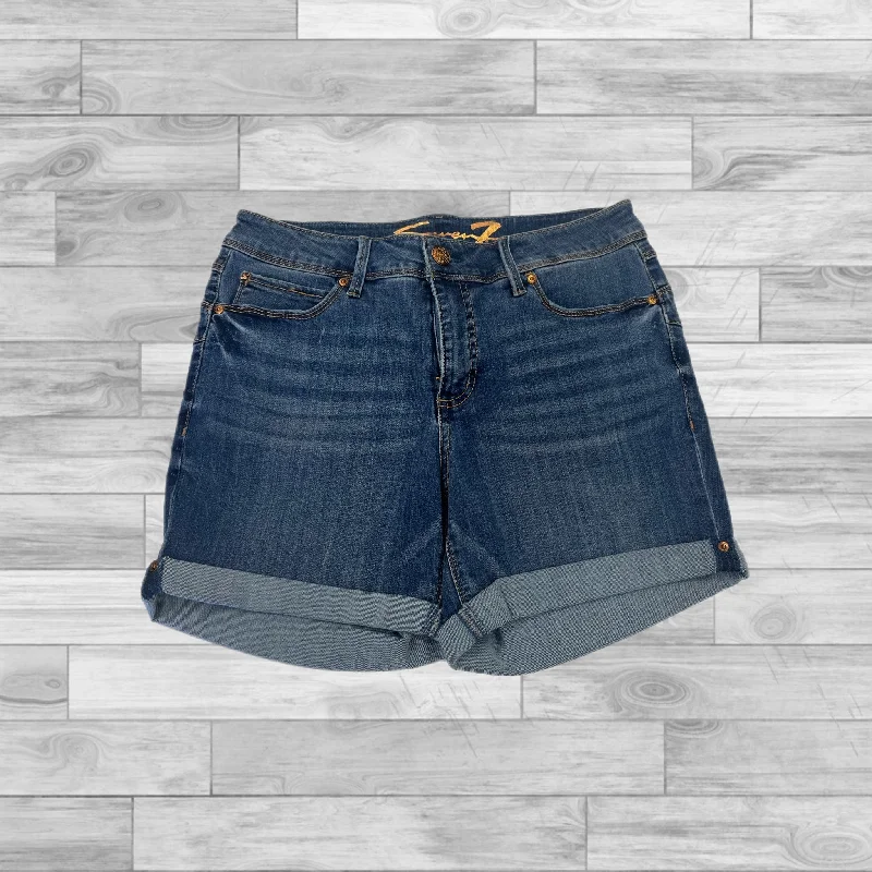 Shorts By Seven 7 In Blue Denim, Size: 8