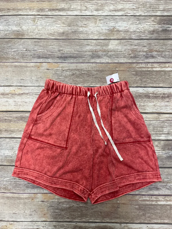 Shorts By Zenana Outfitters In Red, Size: 1x